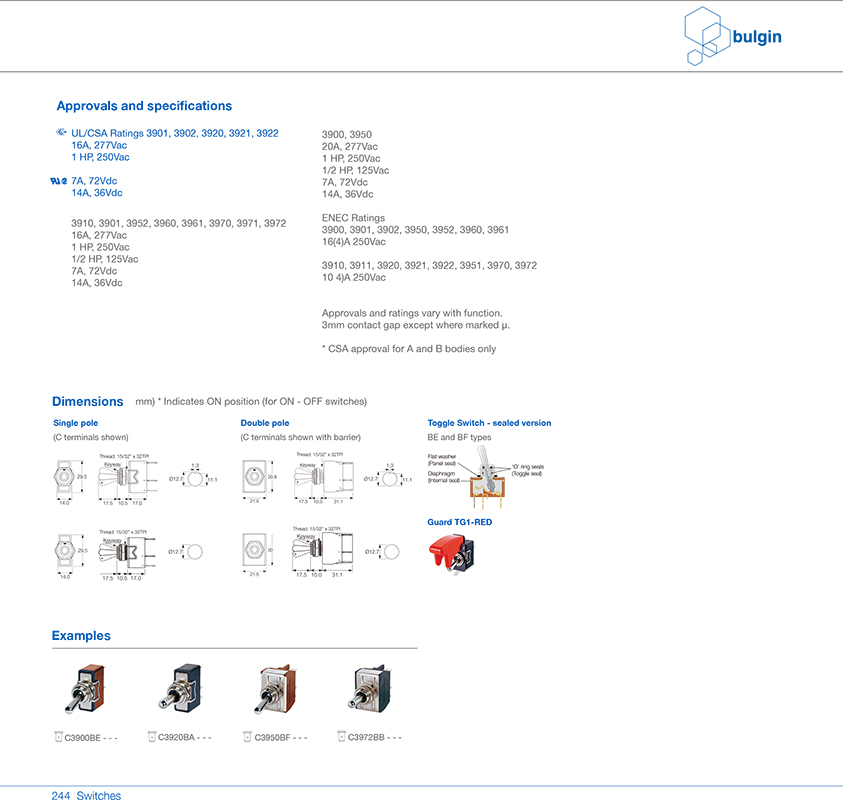3900金屬搖桿開關(guān)系列參數(shù) 3900金屬搖桿開關(guān)系列參數(shù)